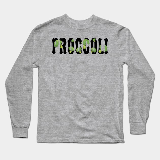 Proggolli - broccoli vegetarian, veggie birthday gift shirt Long Sleeve T-Shirt by KAOZ